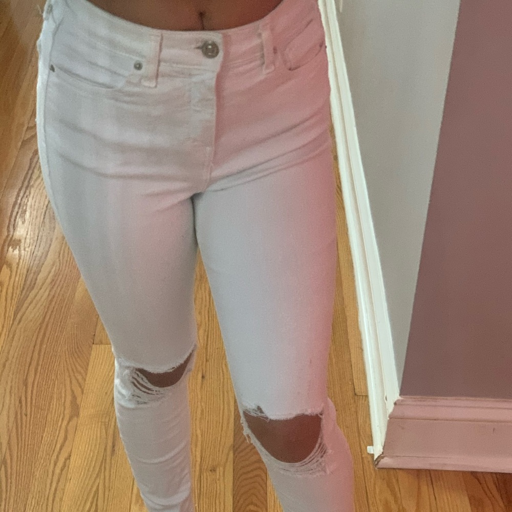 White top shop Jamie jeans
